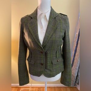 ONLY the unlimited label wool plaid blazer